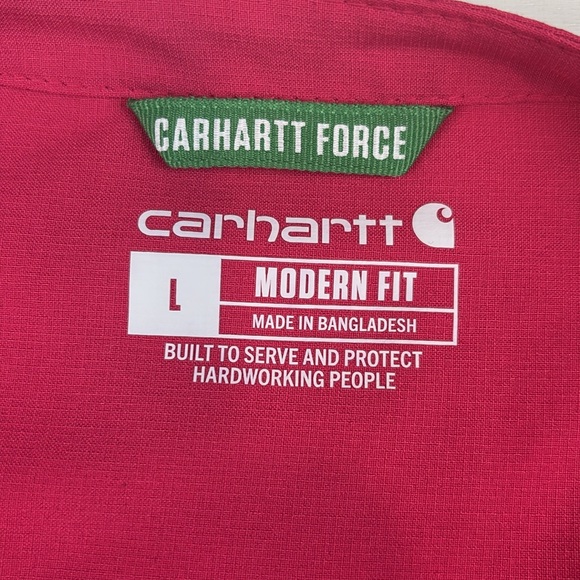 Carhartt Force Woman's Pink Scrub Top Large modern‎ Fit - Picture 6 of 10